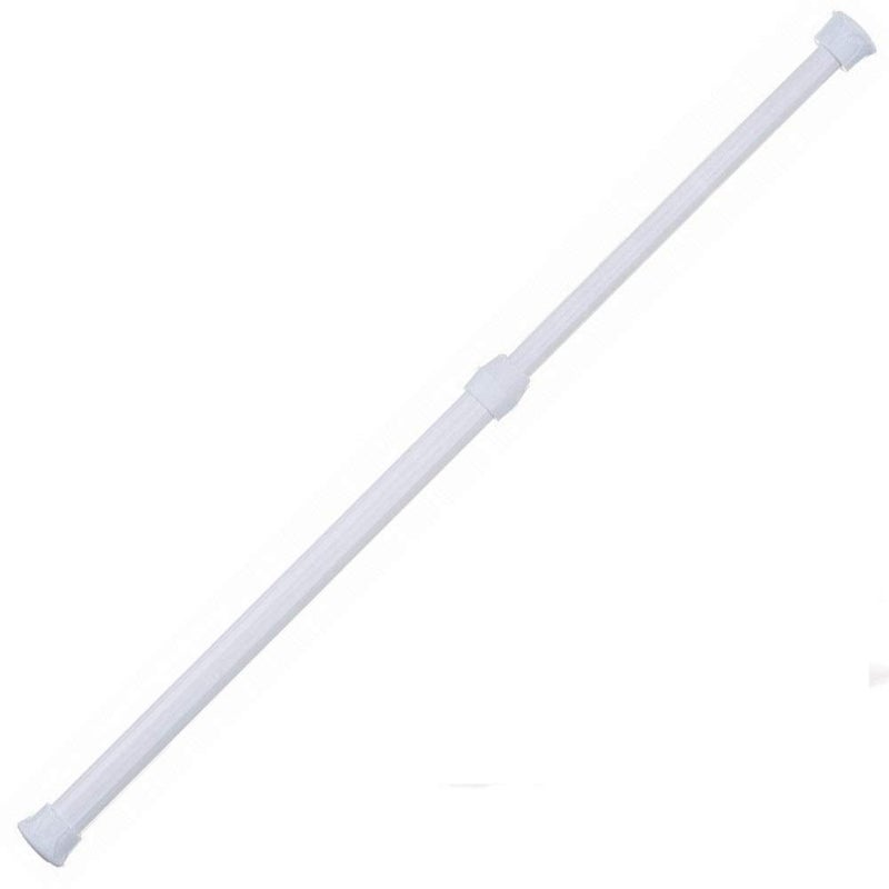 qinnsou 1 Piece 36 to 63 Inch Tension Rod, 1 Inch Diameter Spring Tension Shower Rod for Bathroom Bathtub Closet Shower Curtain Rods, Adjustable Room Divider - Image 1